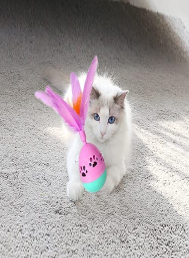 PETLICIOUS & MORE لعبة قطط تفاعلية من بيتليشوس آند مور، لعبة رولي بولي مع لعبة ريش ولعبة توزيع مكافآت، ألعاب للقطط الصغيرة (قد يختلف اللون) - Image 4